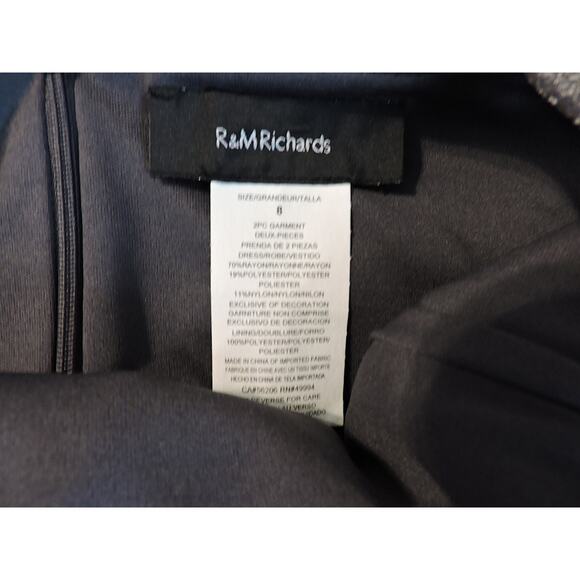 R&M Richards Cocktail Dress with Tiered Skirt Size 8 - Picture 6 of 6